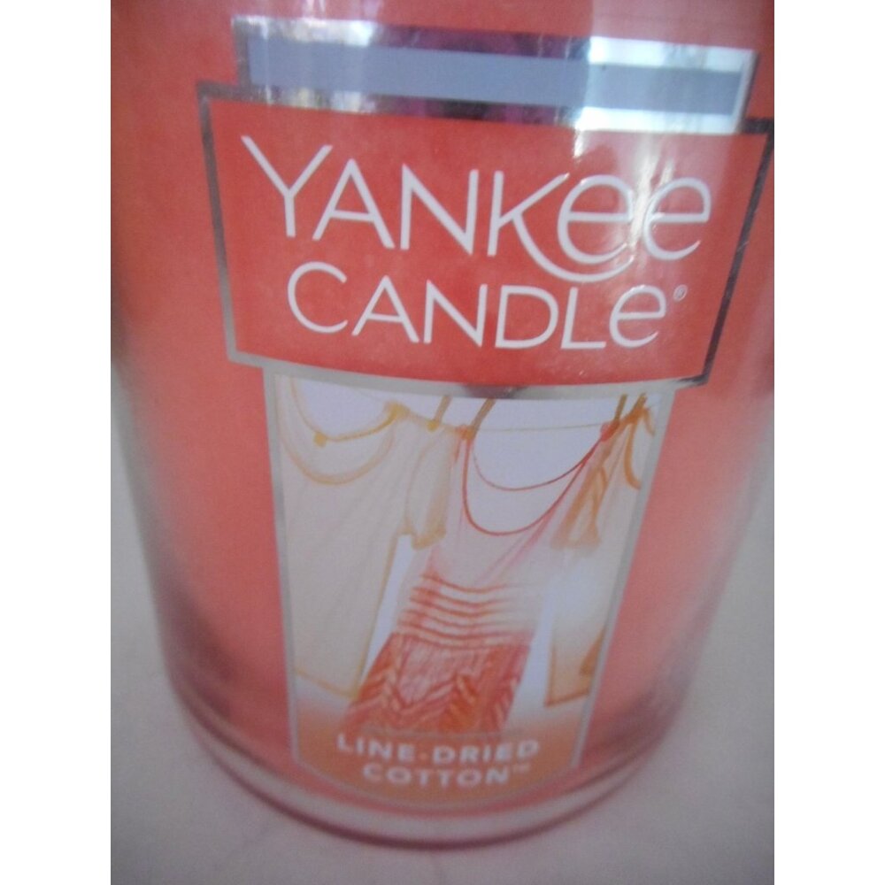 New Retired Yankee Candle Line Dried Cotton 22 oz Large Jar - Picture 2 of 3